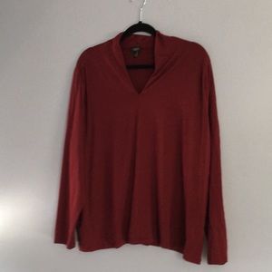 Talbots 3xp shirt. Dark red / long sleeves